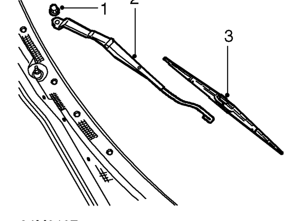 Windscreen wiper arm – Service repair no - 84.15.02