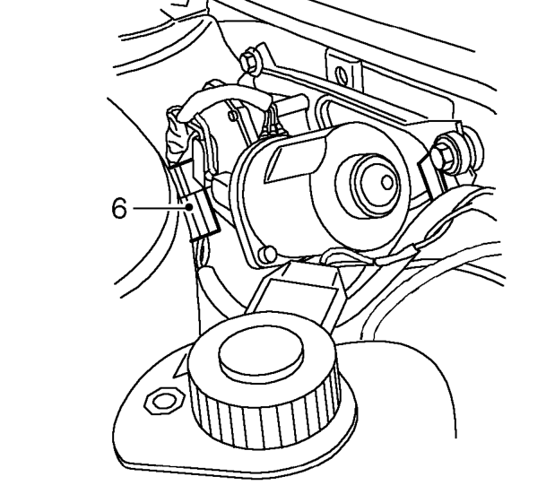 Windscreen wiper motor – Remove nut securing linkage to motor.