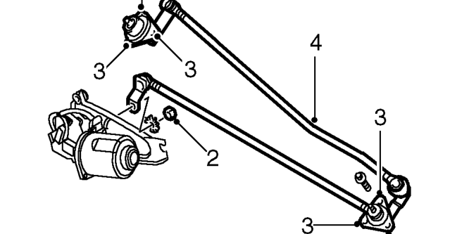 Windscreen wiper linkage – Remove air intake plenum. See HEATING &amp; VENTILATION, Repairs.