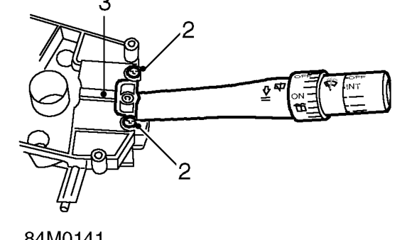 Windscreen washer and wiper switch – Remove steering column switch pack. See ELECTRICAL, Repairs.
