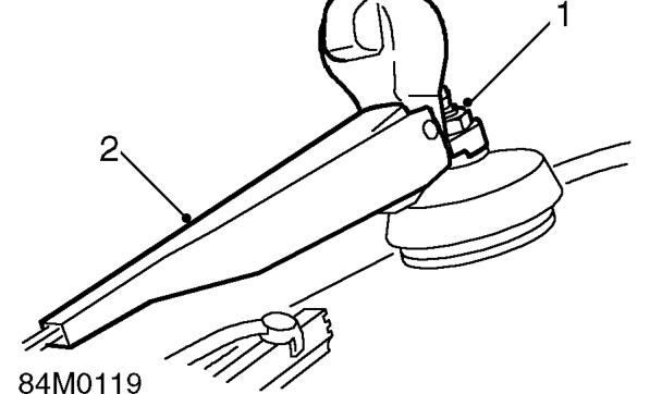 Rear screen wiper arm – Service repair no - 84.35.01