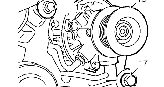 Raise engine on jack to remove alternator bolt.