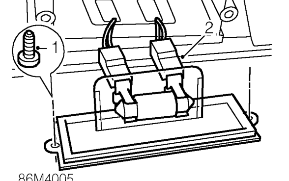 Number plate lamp – Service repair no - 86.40.86