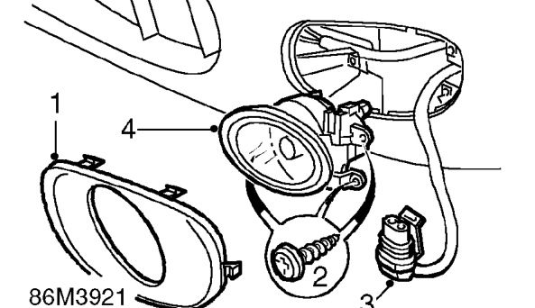 Front fog light – Service repair no - 86.40.96