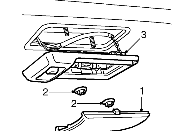 Interior light – Service repair no - 86.45.02