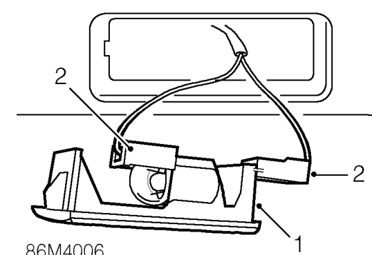 Luggage compartment lamp – Service repair no - 86.45.16