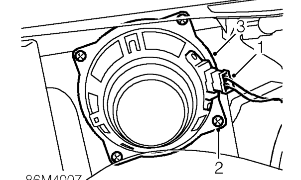 Rear speaker – Service repair no - 86.50.12