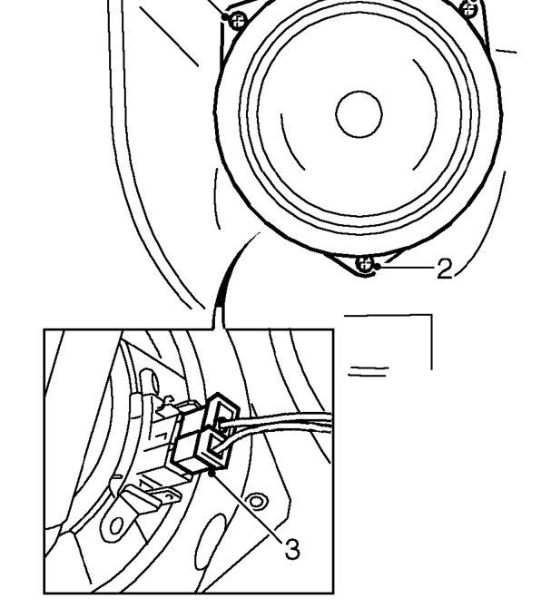 Front speaker – Remove front door trim casing. See BODY, Interior trim components.