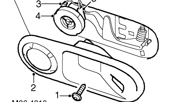 Tweeter - front door – Service repair no - 86.50.34
