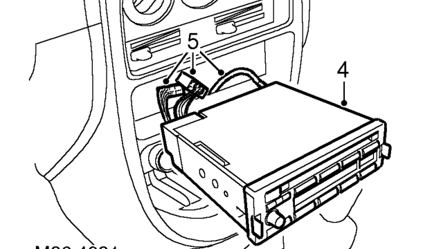 Cd player – Using a 2.5 mm Allen key, slacken 2 captive screws securing unit.
