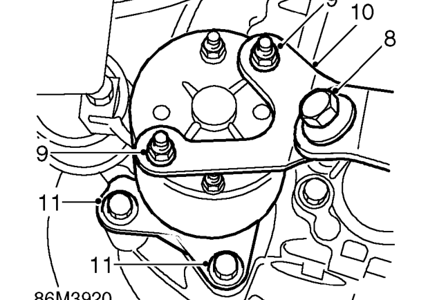 Starter motor - ’k8 &amp; k16’ – Disconnect battery earth lead from bolt.