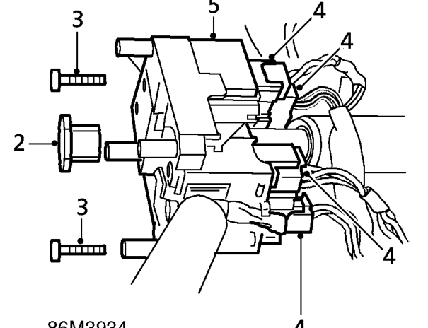 Steering column switch assembly – Remove rotary coupler. See this section.