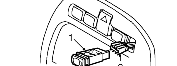 Rear fog light switch – Service repair no - 86.65.65