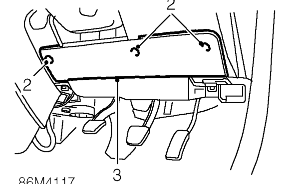 Passenger compartment fuse box – Disconnect battery earth lead.