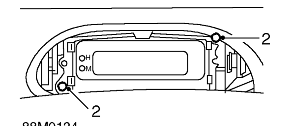 Clock – Remove clock finisher from fascia.