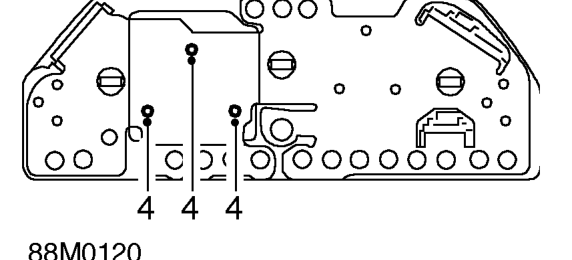 Speedometer – Release 4 securing clips face plate to housing and remove face plate.