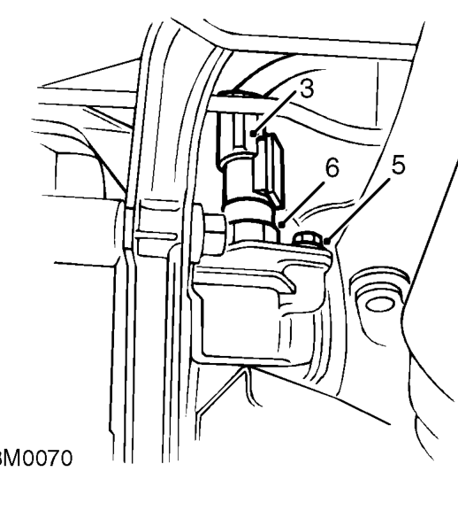 Vehicle speed sensor - ’r65’ gearbox – Raise front of vehicle.