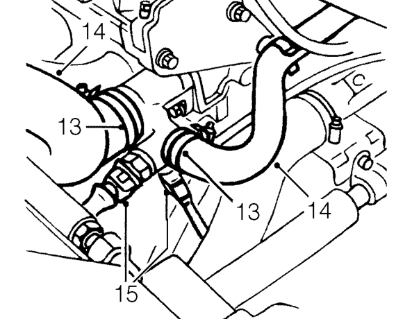 Cylinder head gasket – Remove camshaft timing belt rear cover.