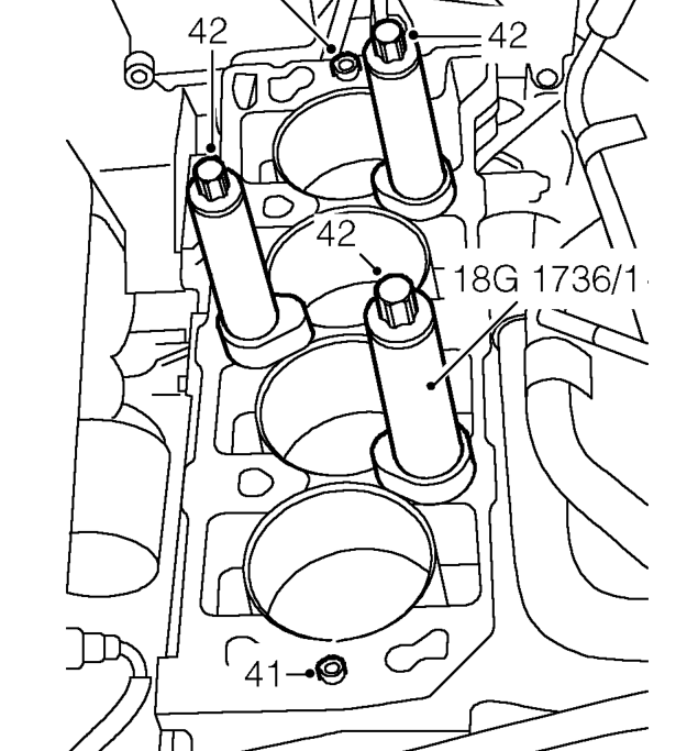 Remove cylinder head gasket from cylinder block and discard.