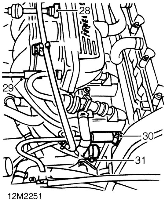 Remove evaporative emission canister. See EMISSION CONTROL, Repairs.