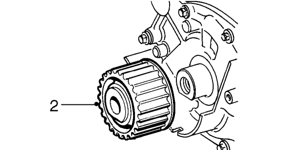 Crankshaft front oil seal – Remove camshaft timing belt. See this section.