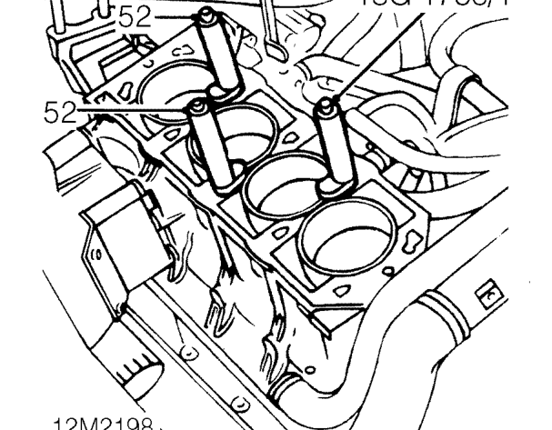 Remove 2 location dowels from cylinder block.