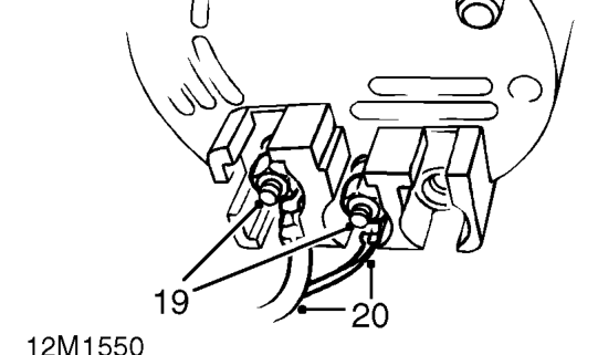 All engines – Pivot alternator top mounting bracket out of the way.