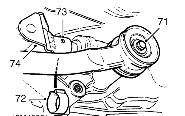 1.8 models – Using tool 18G 1592 release gear change linkage ball joint from gear change lever.