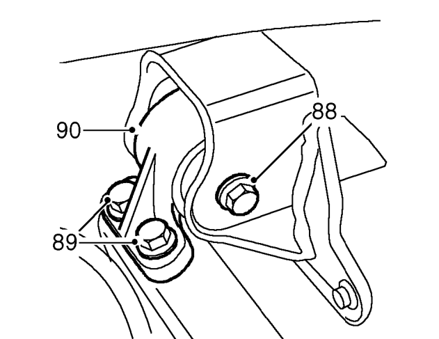 1.6 &amp; 1.8 models – Remove engine LH mounting.