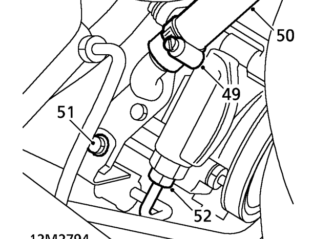 Position container to catch fluid loss from power steering system.