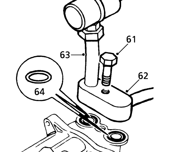 Release compressor pipe from condenser pipe and discard ’O’ ring.