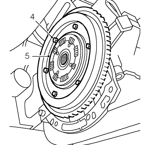 Torsion damper – Fit and tighten bolt securing tool in place.