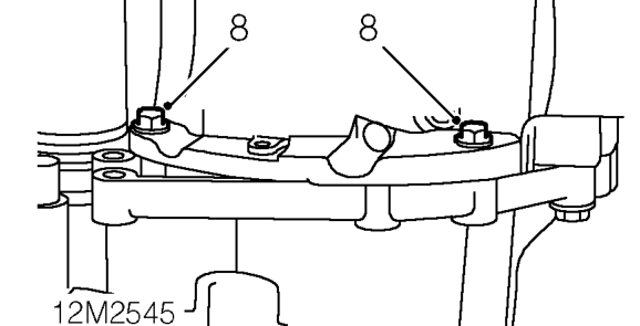 Sump - 1.6 &amp; 1.8 models – Remove through bolt securing engine steady bar to bracket on sump.