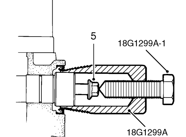 Exhaust camshaft front oil seal – Remove camshaft gear.