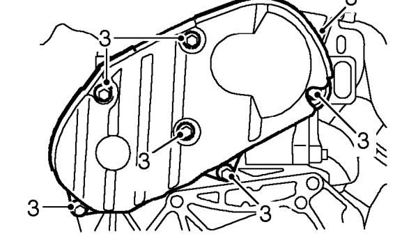Crankshaft front pulley – Remove air cleaner assembly. See ENGINE MANAGEMENT SYSTEM - EDC, Repairs.