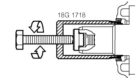 Crankshaft front oil seal – Remove timing gear from crankshaft.