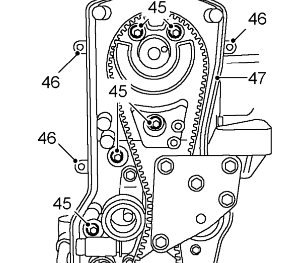 Cause of oil contamination must be rectified. – Remove camshaft gear.