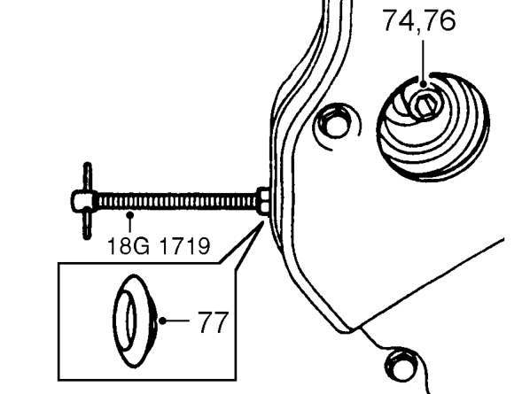 Clean and fit crankshaft pulley, fit bolt and tighten to 63 Nm + 90° .