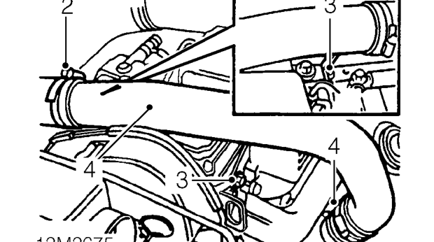 Camshaft cover gasket - models with intercooler – Remove engine acoustic cover. See BODY, Exterior fittings.