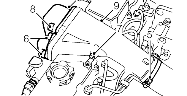 Camshaft cover gasket - models with intercooler – Loosen clip securing pipe to turbocharger and remove turbocharger pipe.