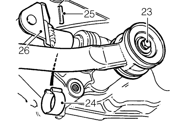 Remove exhaust front pipe. See MANIFOLD &amp; EXHAUST SYSTEMS, Repairs.