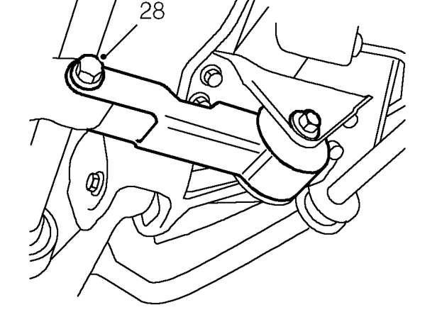 Tie selector rod and steady bar aside.