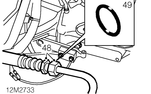 Release compressor pipe from evaporator pipe and discard ’O’ ring.