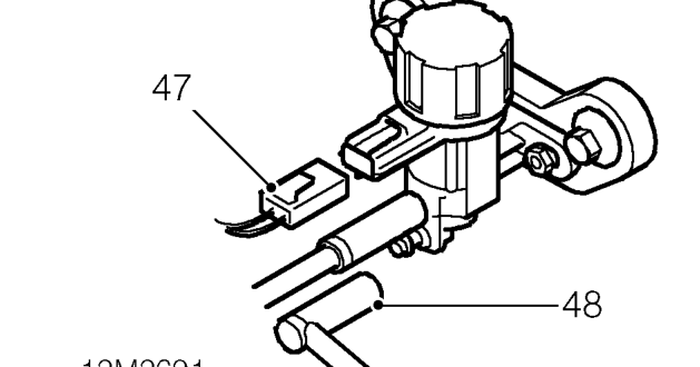 All models – Release clip and disconnect brake servo vacuum hose from vacuum pipe.