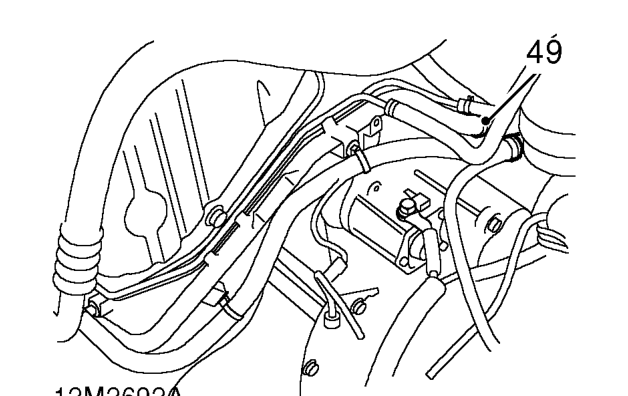 All models – Disconnect vacuum pipe from EGR valve.