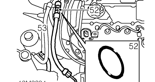 Position container to collect fluid loss from power steering system.