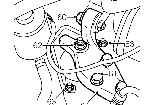 Connect a hoist to lifting bracket tool 18G 1598 and raise hoist to take weight of engine 