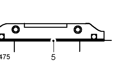 Using sealant from kit, Part Number GUG 705963GM, fill grooves on each side of front main 