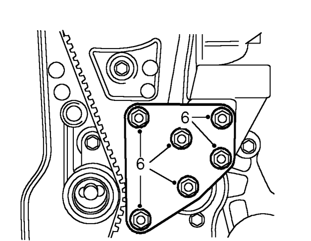 Using fingers only, fit timing belt to gears. Ensure the belt run between the crankshaft t