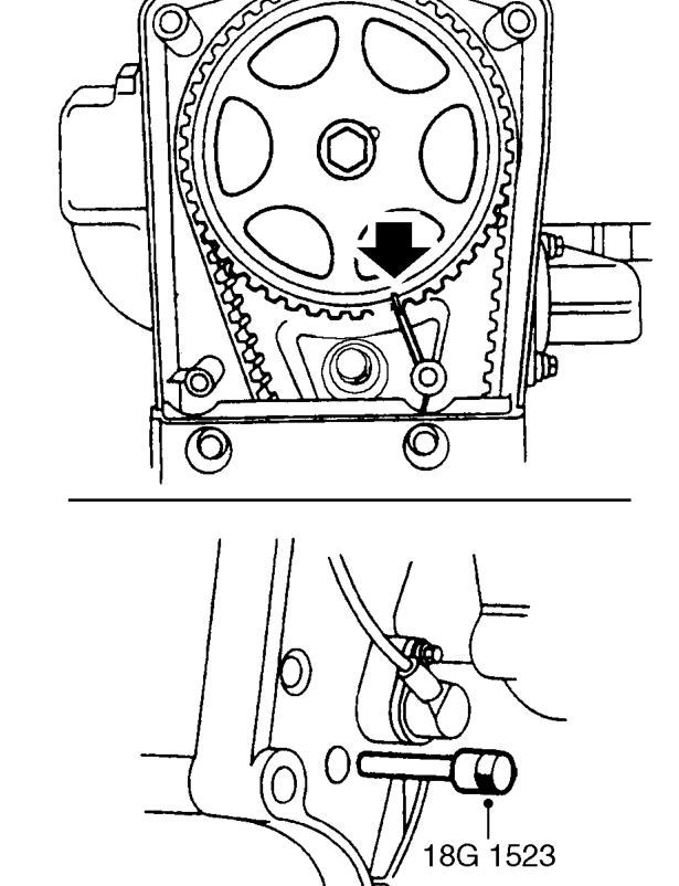 Fit camshaft timing belt lower cover. See this section.
